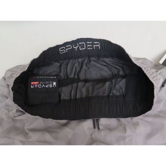 Spyder Swim S923057 ALY Men's Sz 2XL Gray Tristar 7" Swim Trunk Shorts - Picture 5 of 6